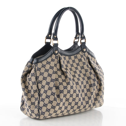 Gucci Monogram Medium Sukey Tote Navy 3 of 7