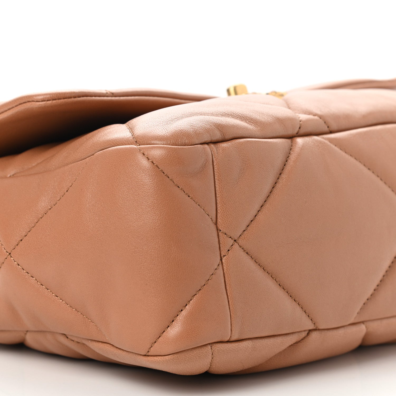 Chanel Lambskin Quilted Large Chanel 19 Flap Brown 8 of 10