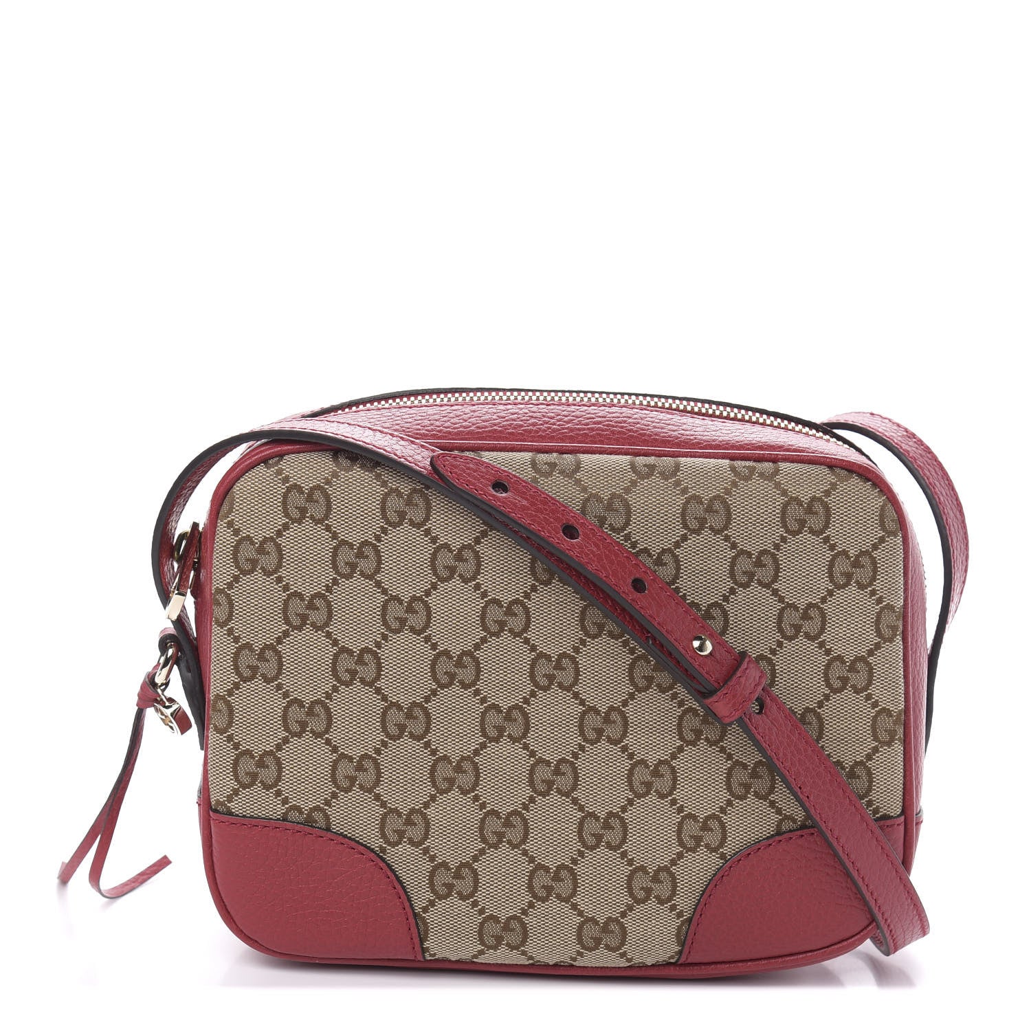 Gucci Monogram Mini Bree Messenger Bag Red 1 of 10