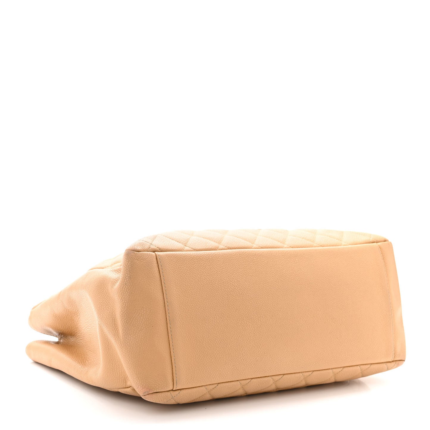 Caviar Quilted Grand Shopping Tote GST Beige Clair