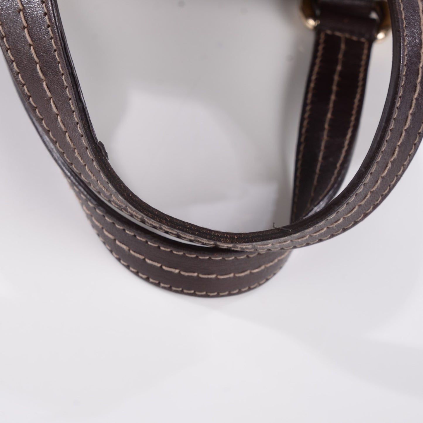 Crystal Monogram Duchessa Small Boston Bag Brown
