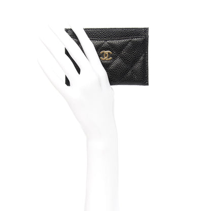 Chanel Caviar Quilted Card Holder Black 2 of 9