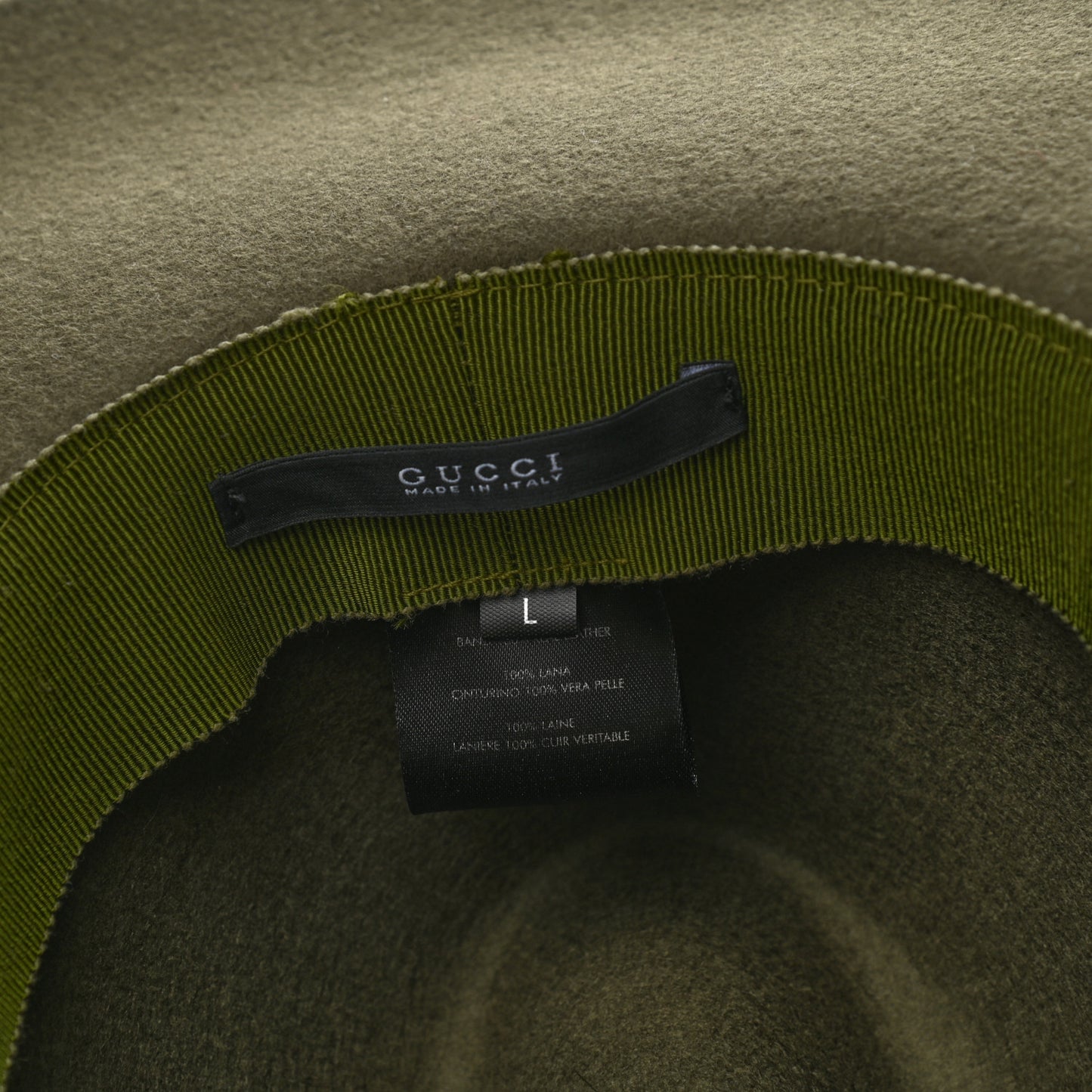 Felt Havana Hat L Olive
