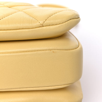 Chanel Lambskin Quilted Small Trendy CC Flap Dual Handle Bag Yellow 12 of 12