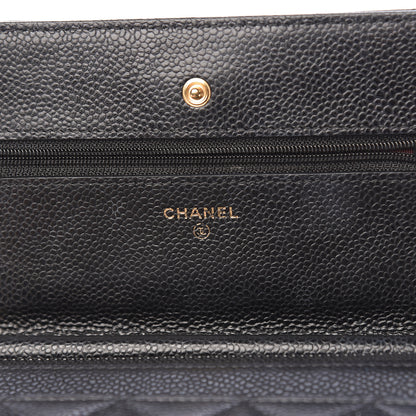 Chanel Caviar Quilted Wallet On Chain WOC Black 6 of 12