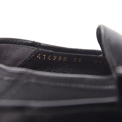 Gucci Lambskin Womens Brixton Horsebit Loafers 36 Black 10 of 16