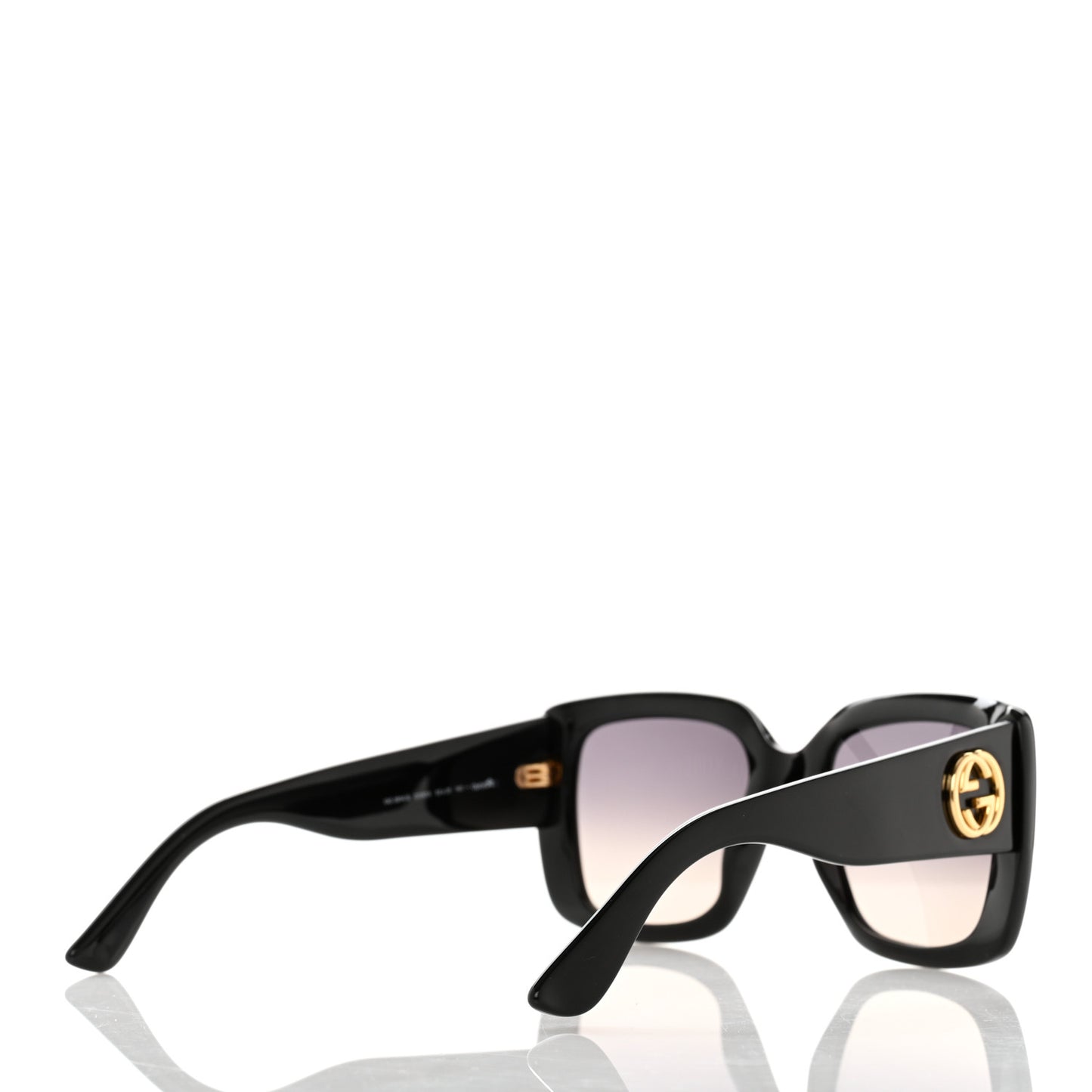 Acetate Square Frame Sunglasses GG3814S Black