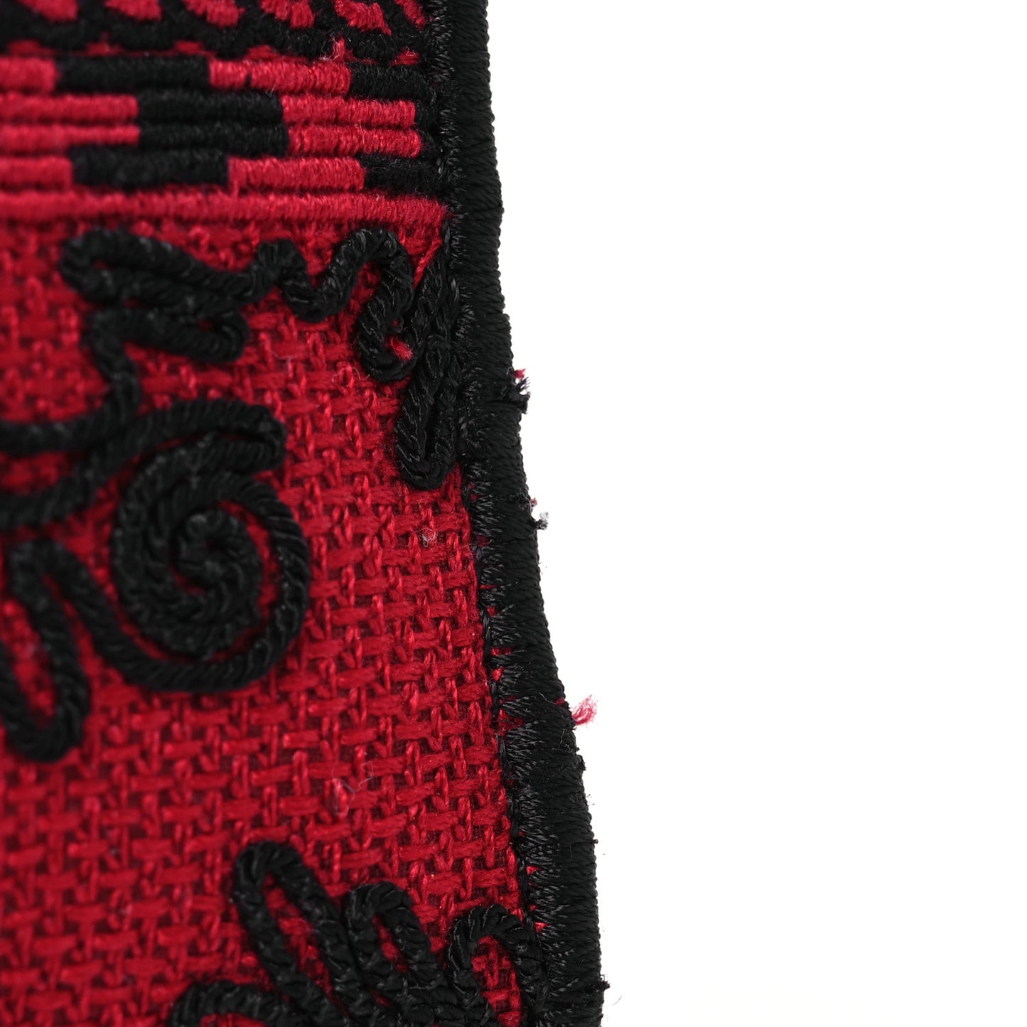 Canvas Embroidered Ornamental Cornely Medium Lady D-Lite Red Black