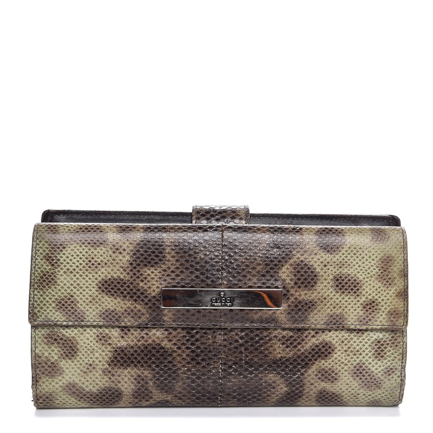 Python Continental Wallet Brown