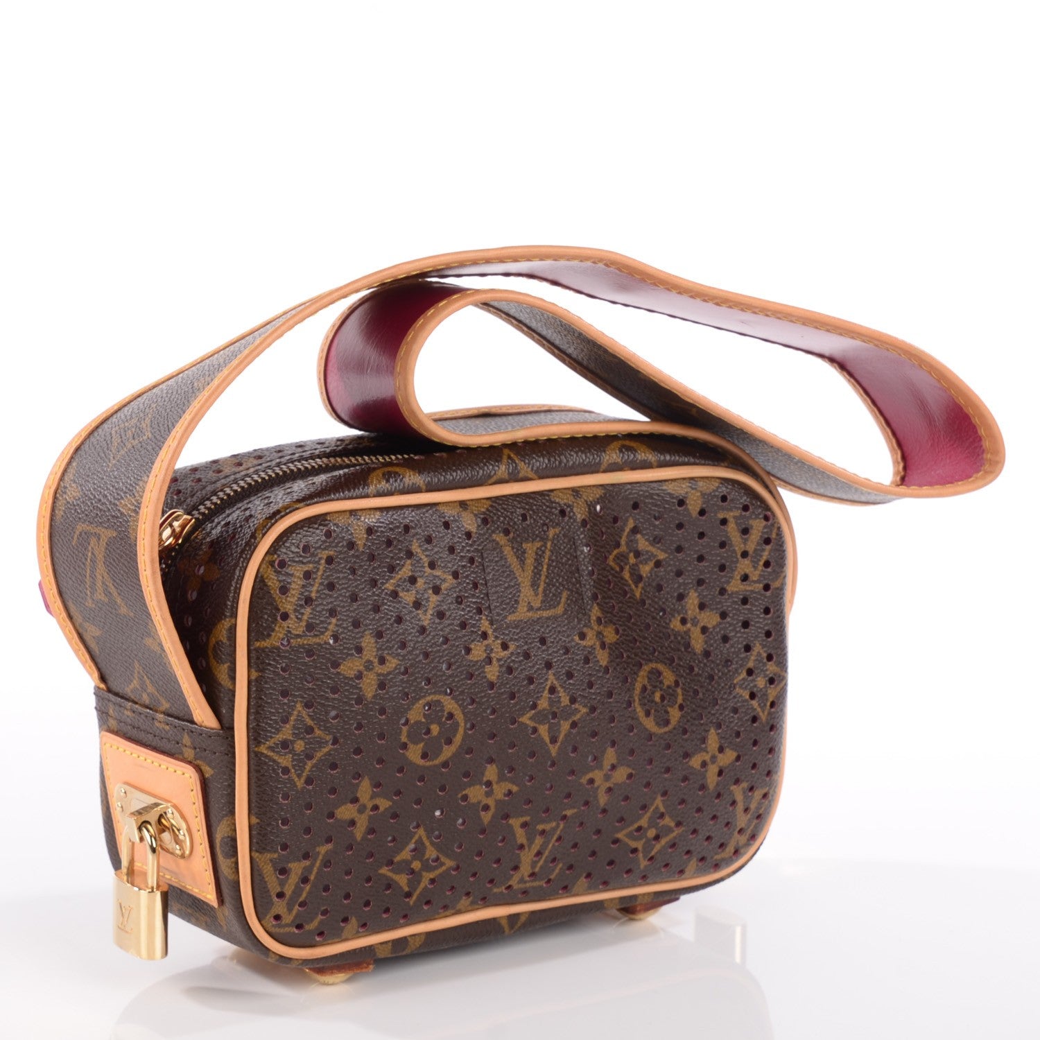Louis Vuitton Monogram Perforated Mini Trocadero Fuchsia 4 of 8