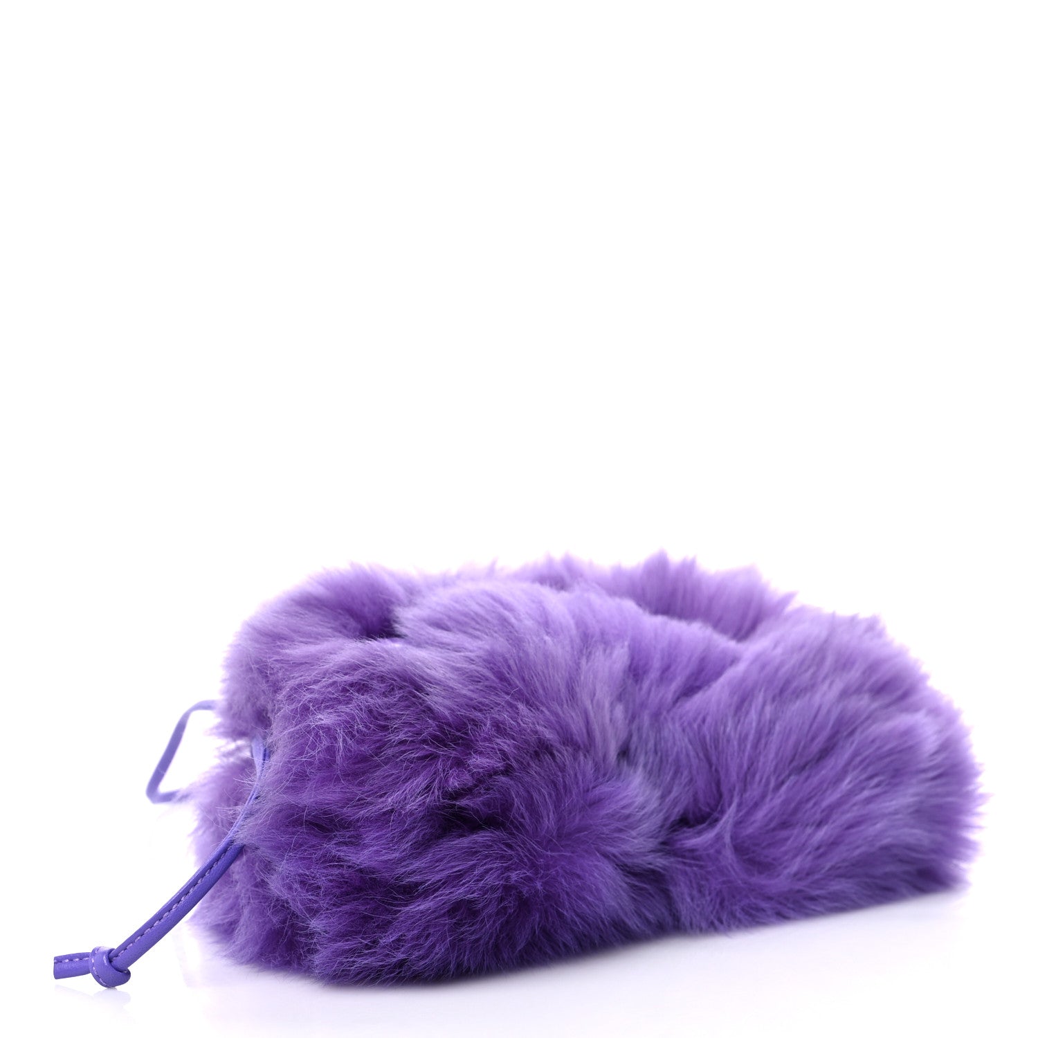 Bottega Veneta Shearling Lambskin Embellished The Mini Pouch Purple 4 of 9