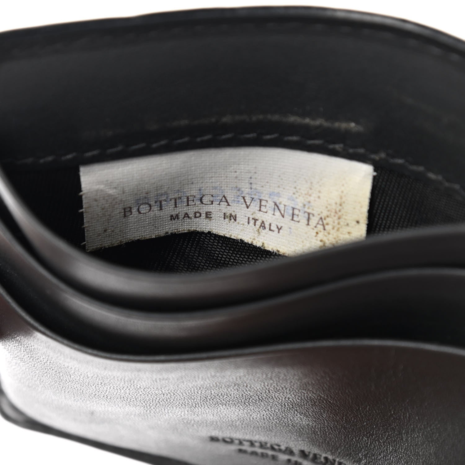 Bottega Veneta Nappa Intrecciato Bi-Fold Money Clip Wallet Black 7 of 9