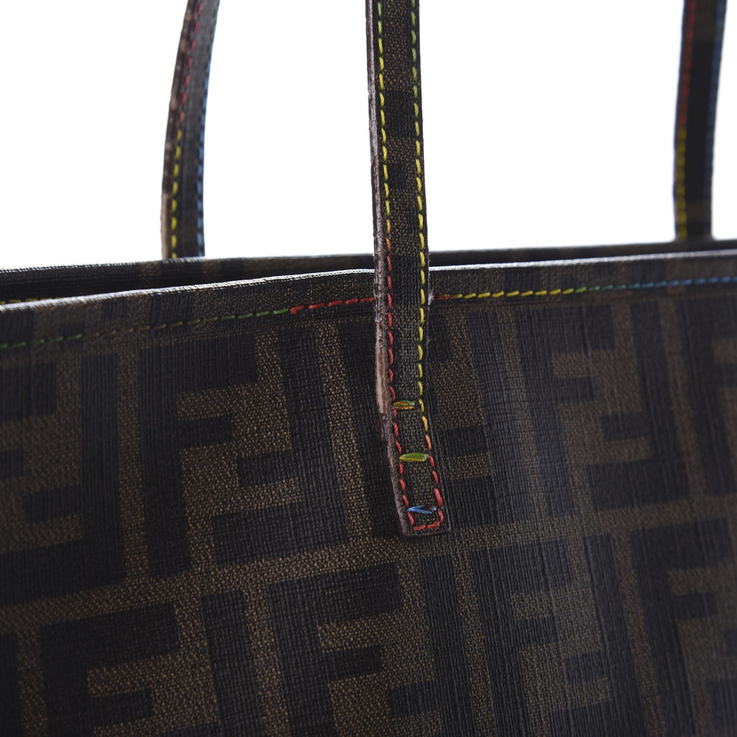 Zucca Spalmati Print Large Roll Tote Tobacco Multicolor