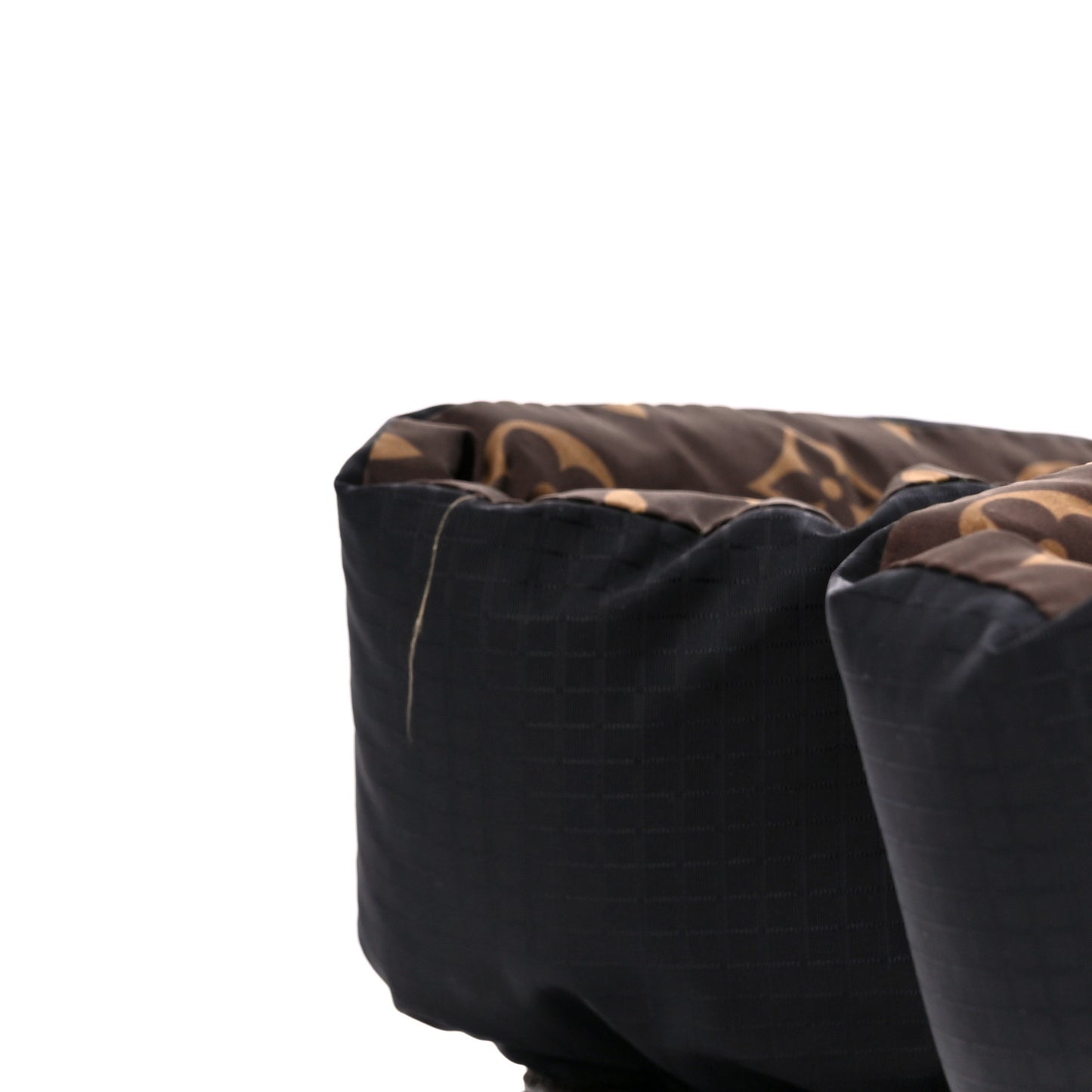 Nylon Monogram Pillow Comfort Ankle Boot 38 Black