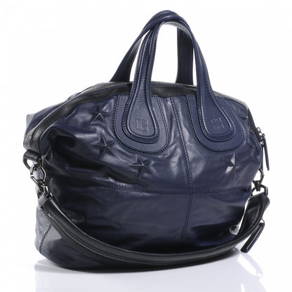 Givenchy Calfskin Star Embossed Nightingale Navy 3 of 7