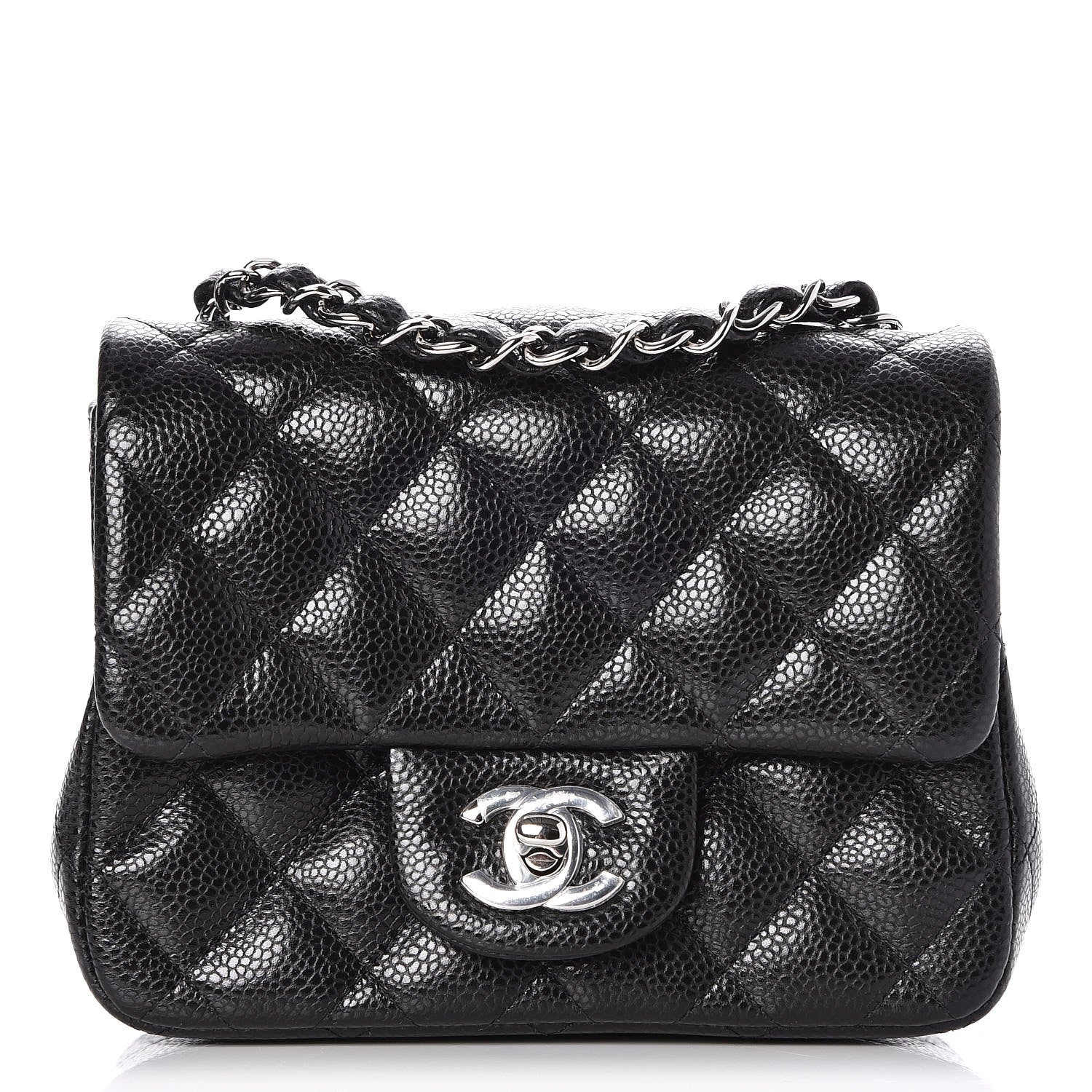 Chanel Caviar Quilted Mini Square Flap Black 1 of 8