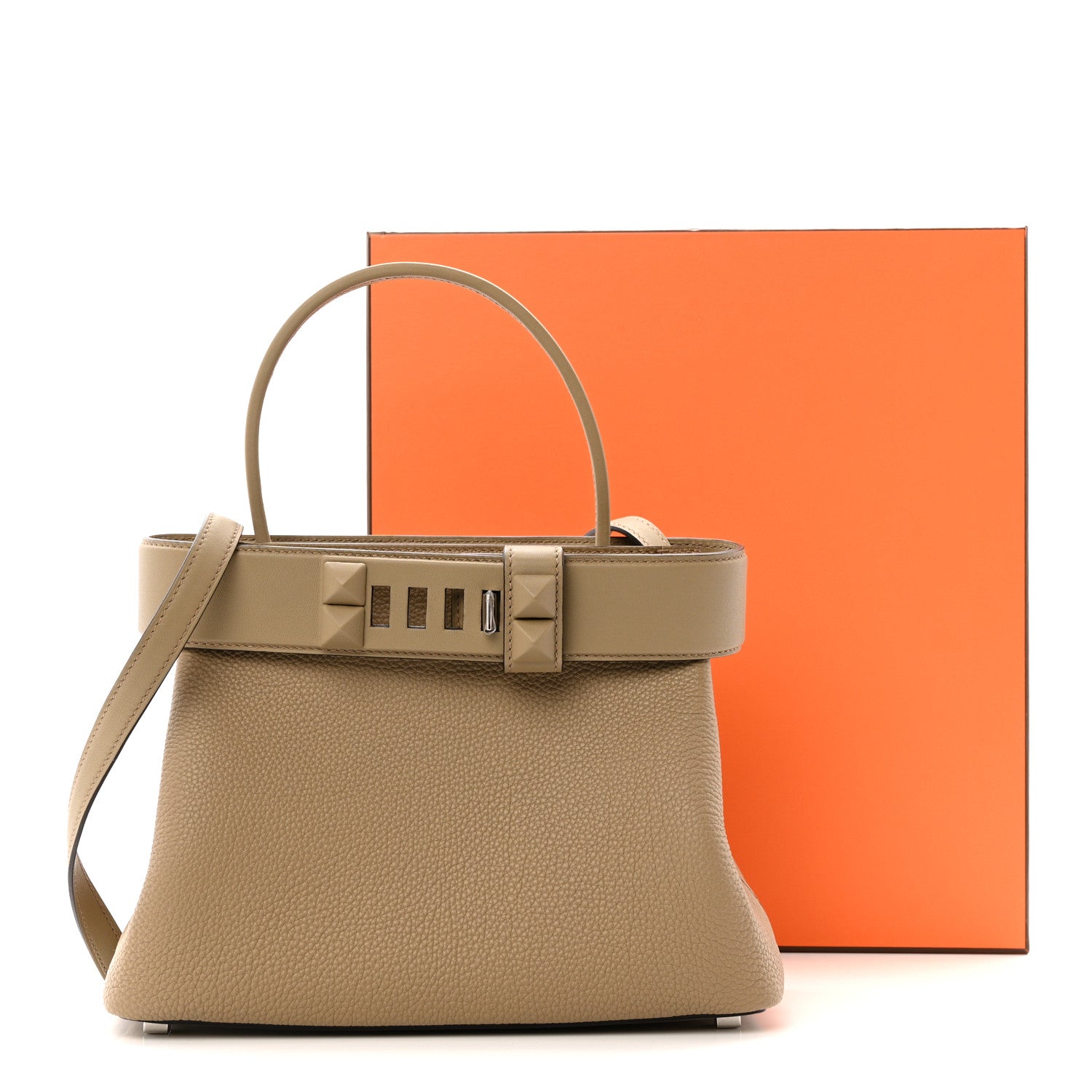 Hermes Togo Swift Medor Bag Beige Marfa 11 of 11