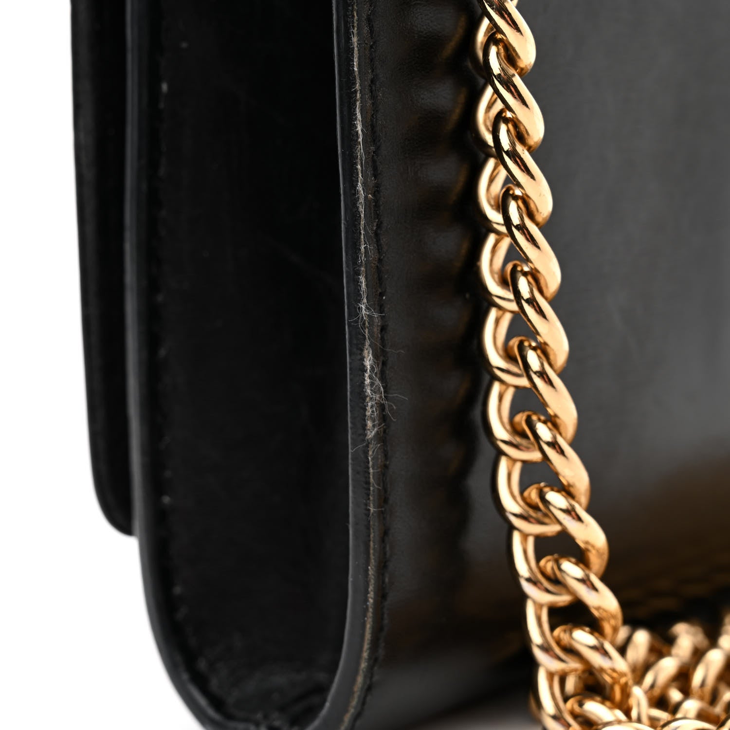 Louis Vuitton Calfskin Chain Louise MM Black 15 of 15