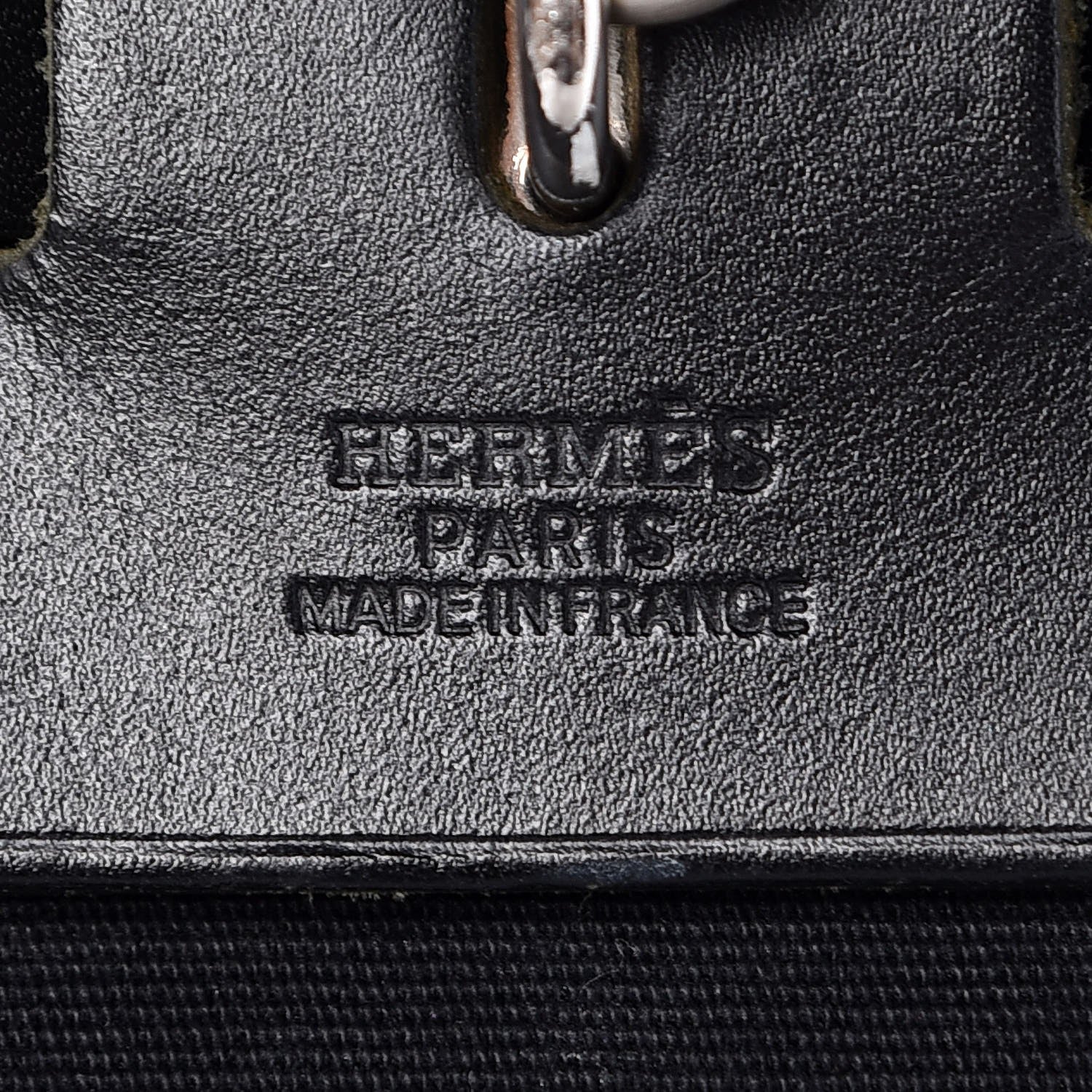 Hermes Toile Vache Calfskin Herbag 30 PM Backpack Black 8 of 14
