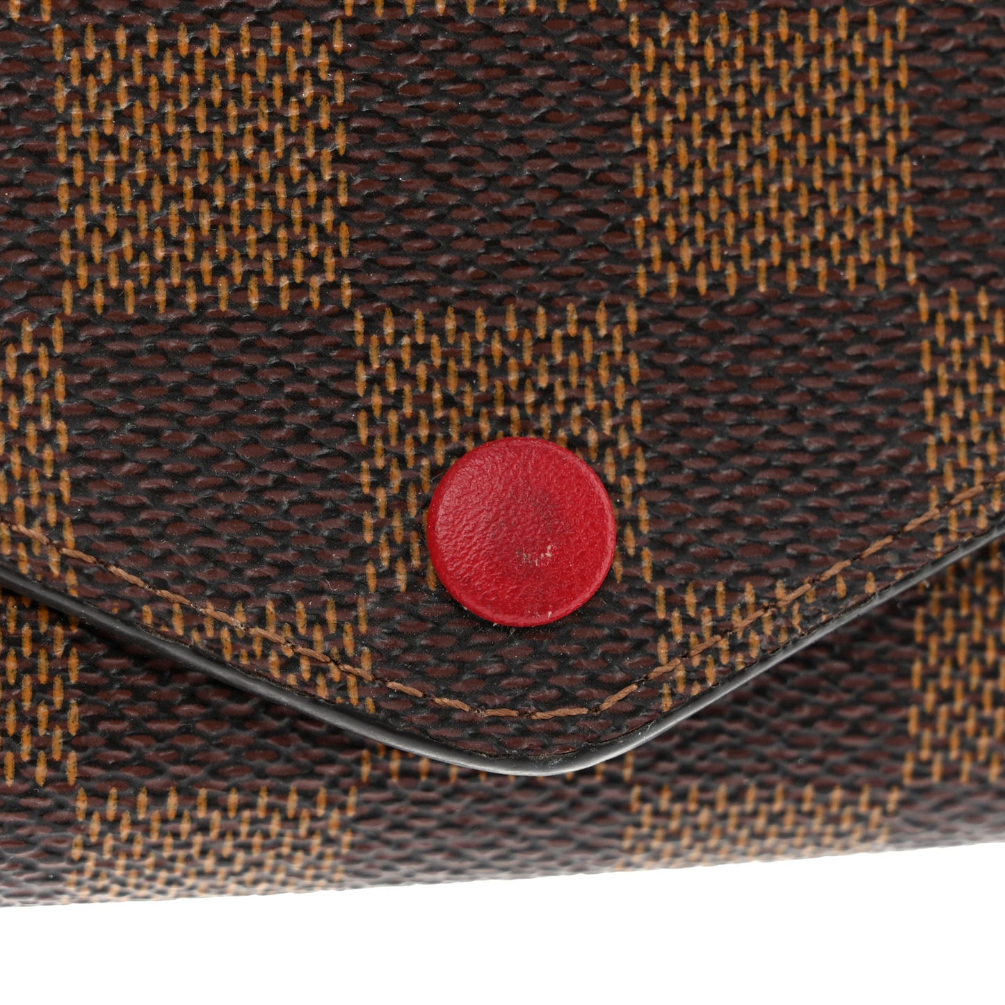Damier Ebene Josephine Wallet Red