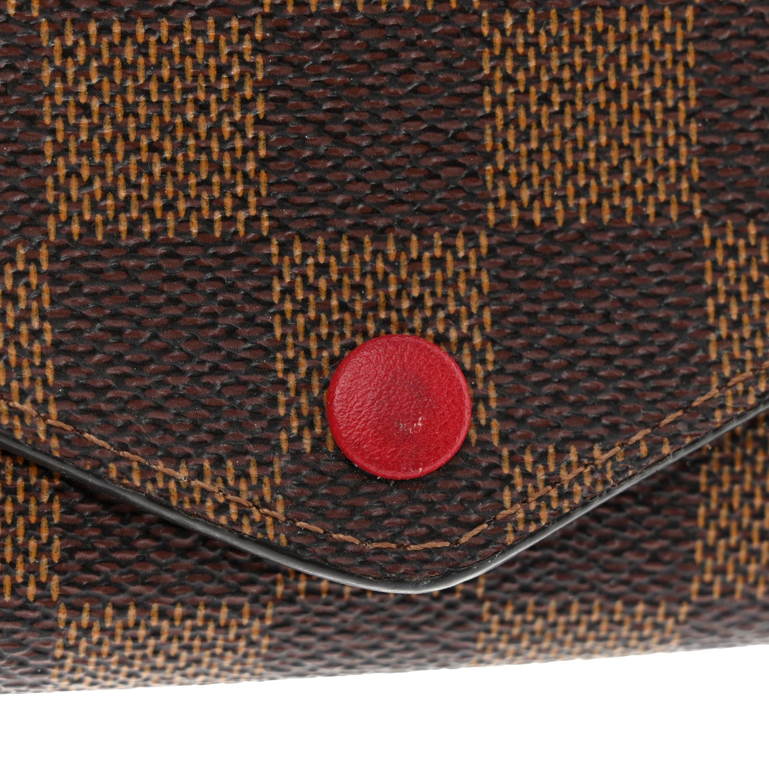 Louis Vuitton Damier Ebene Josephine Wallet Red 15 of 16