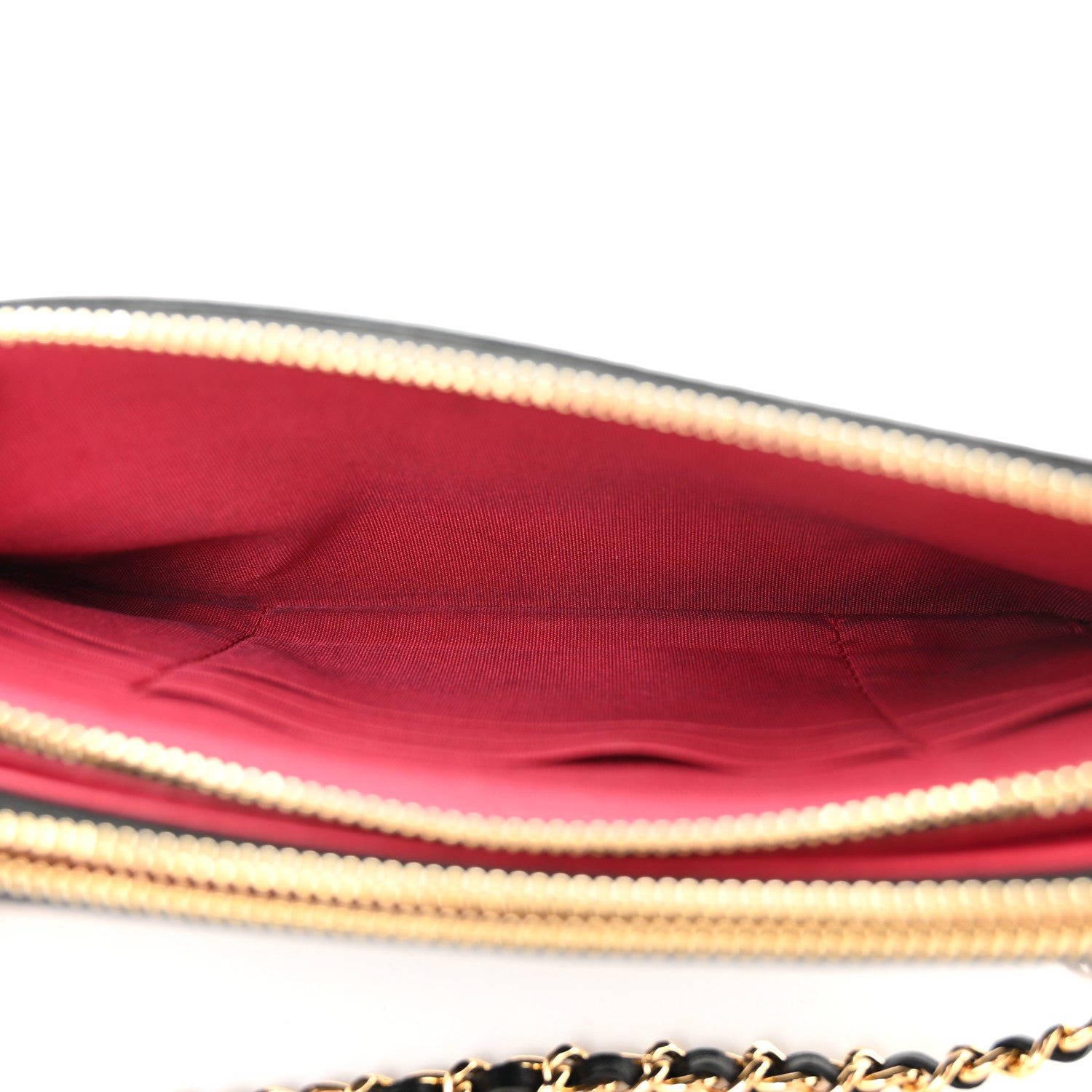 Chanel Glazed Aged Calfskin Quilted CC Small Clutch With Chain Black 5 of 14