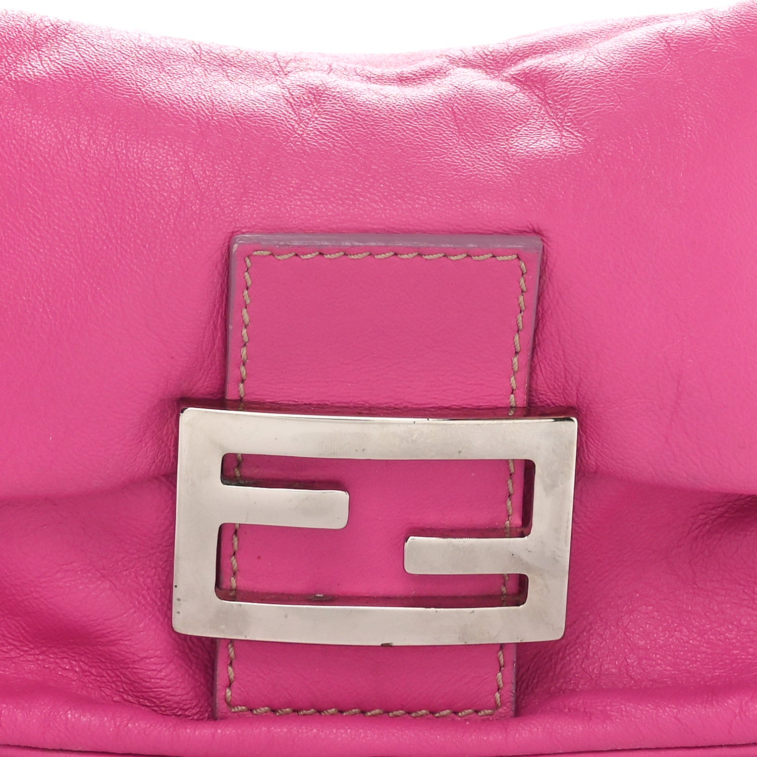 Fendi Vitello Mini Mama Baguette Pink 8 of 10