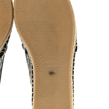 Gucci Microguccissima Signature Espadrilles 38.5 Black 7 of 10