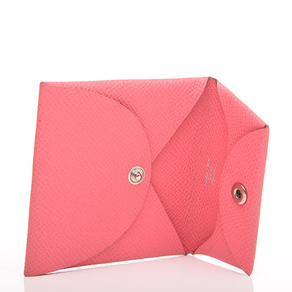 Hermes Epsom Bastia Coin Purse Rose Azalee 5 of 8