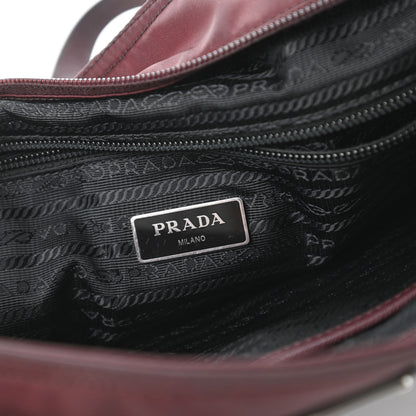 Prada Tessuto Nylon Saffiano Tote Granato 8 of 10