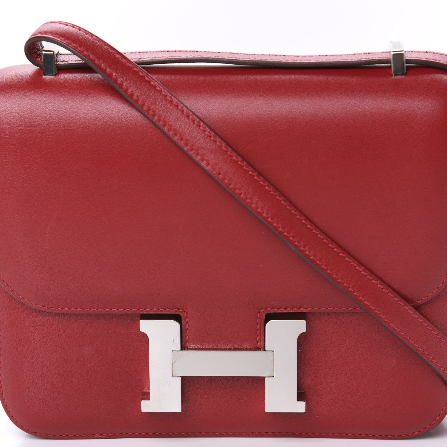 Hermes Tadelakt Constance 18 Rouge Vif 22 of 22
