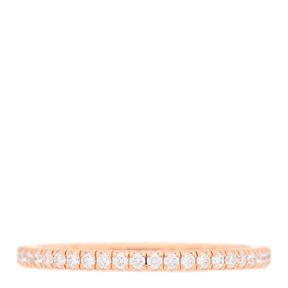 Cartier 18K Pink Gold Diamond 1.5mm Etincelle de Cartier Wedding Band Ring 50 5.25 1 of 5