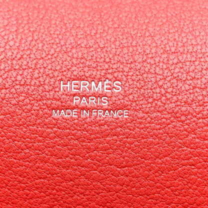 Hermes Taurillon Clemence Jypsiere 28 Rouge Tomate 6 of 12