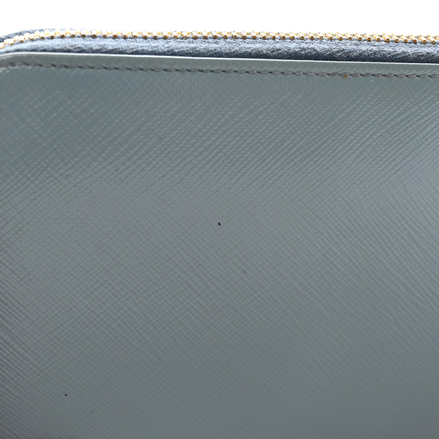 Saffiano Vernice Fiocco Bow Zip Around Wallet Fiordaliso