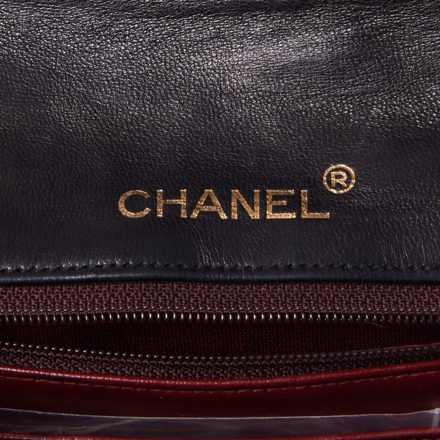 Lambskin Quilted Mini Square Flap Black