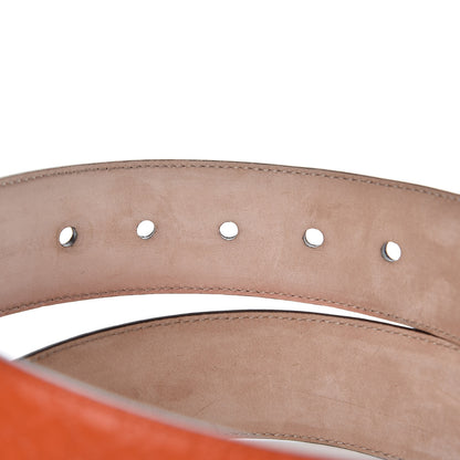 Gucci Soft Microguccissima 40mm Belt 75 30 Sun Orange 4 of 6