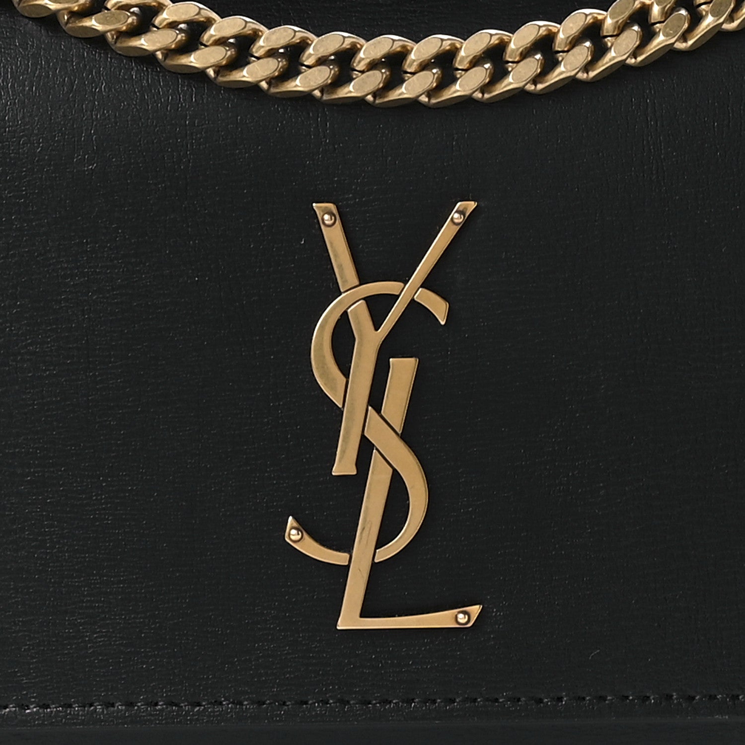 Saint Laurent Calfskin Medium Monogram Sunset Black 9 of 11