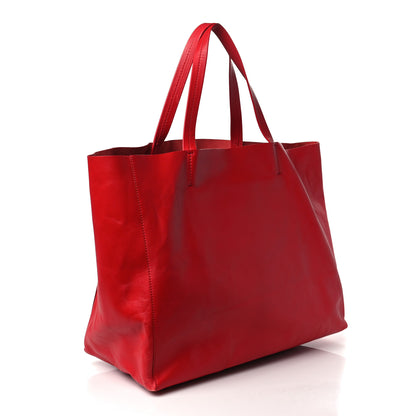 Celine Calfskin Large Shopping Tote Rouge Eros 2 of 7