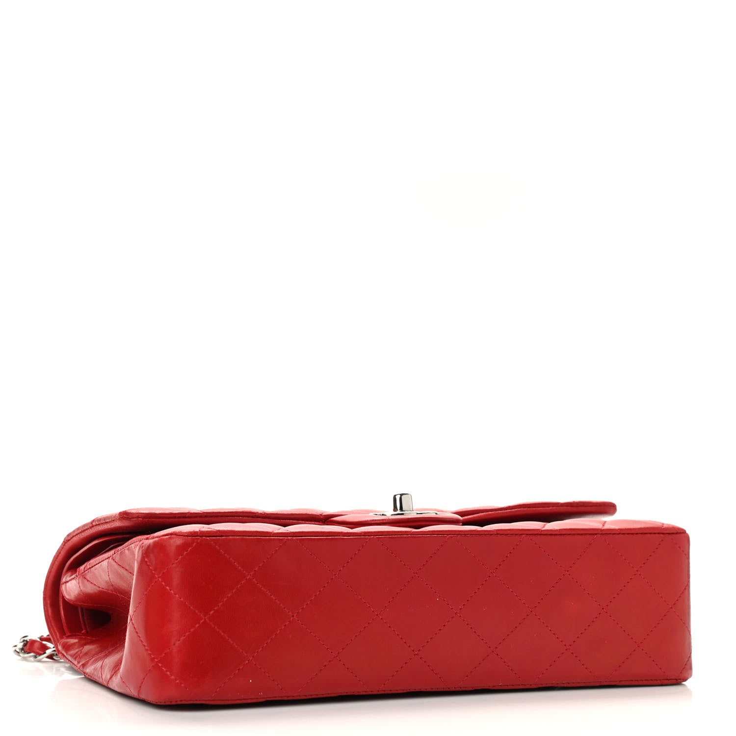 Chanel Lambskin Quilted Medium Double Flap Red 4 of 10