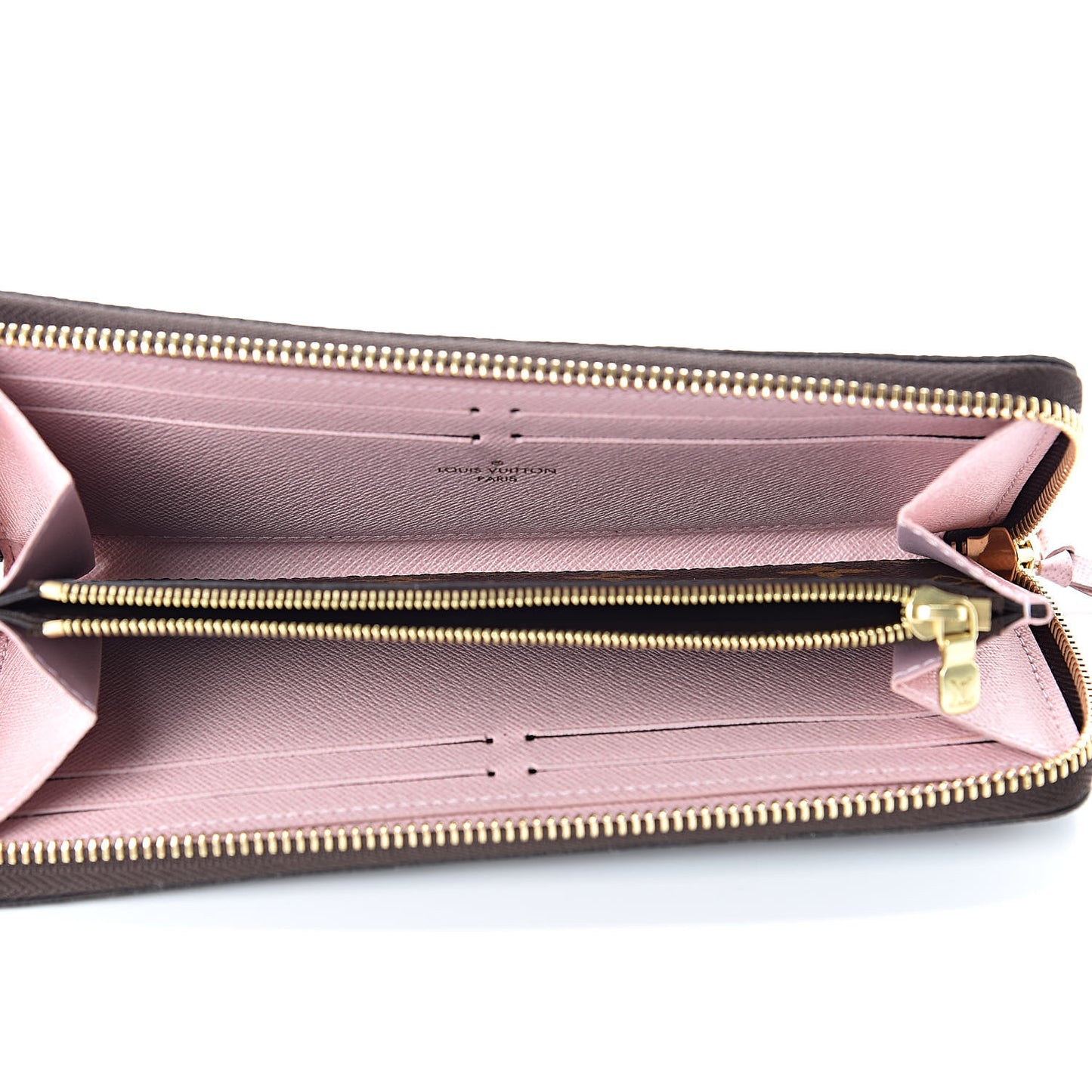 Monogram Clemence Wallet Rose Ballerine