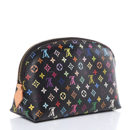 Louis Vuitton Monogram Multicolor Cosmetic Pouch Black Grenade 6 of 12