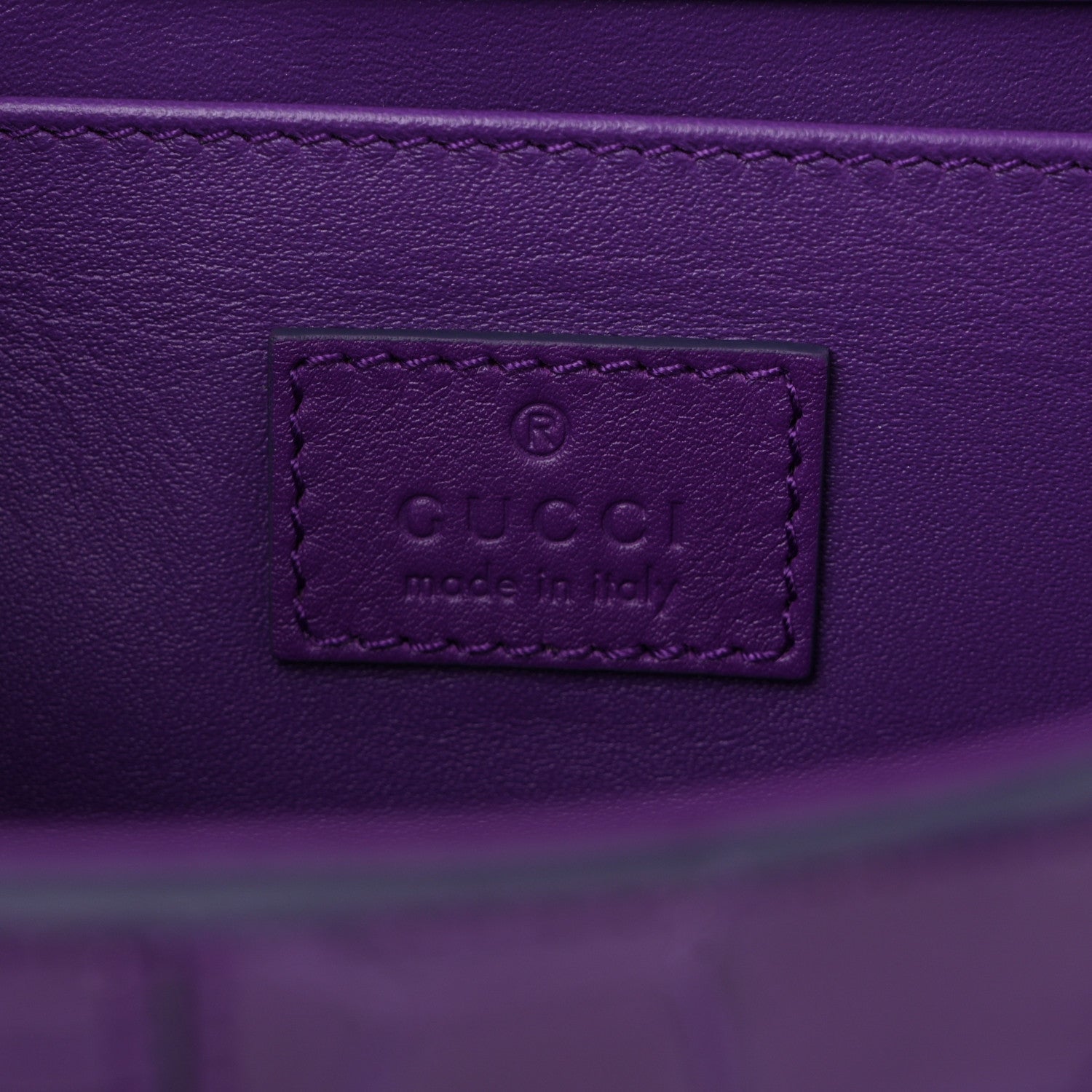 Gucci Alligator Embossed Medium Maxi Horsebit Chain Shoulder Bag Purple 6 of 12