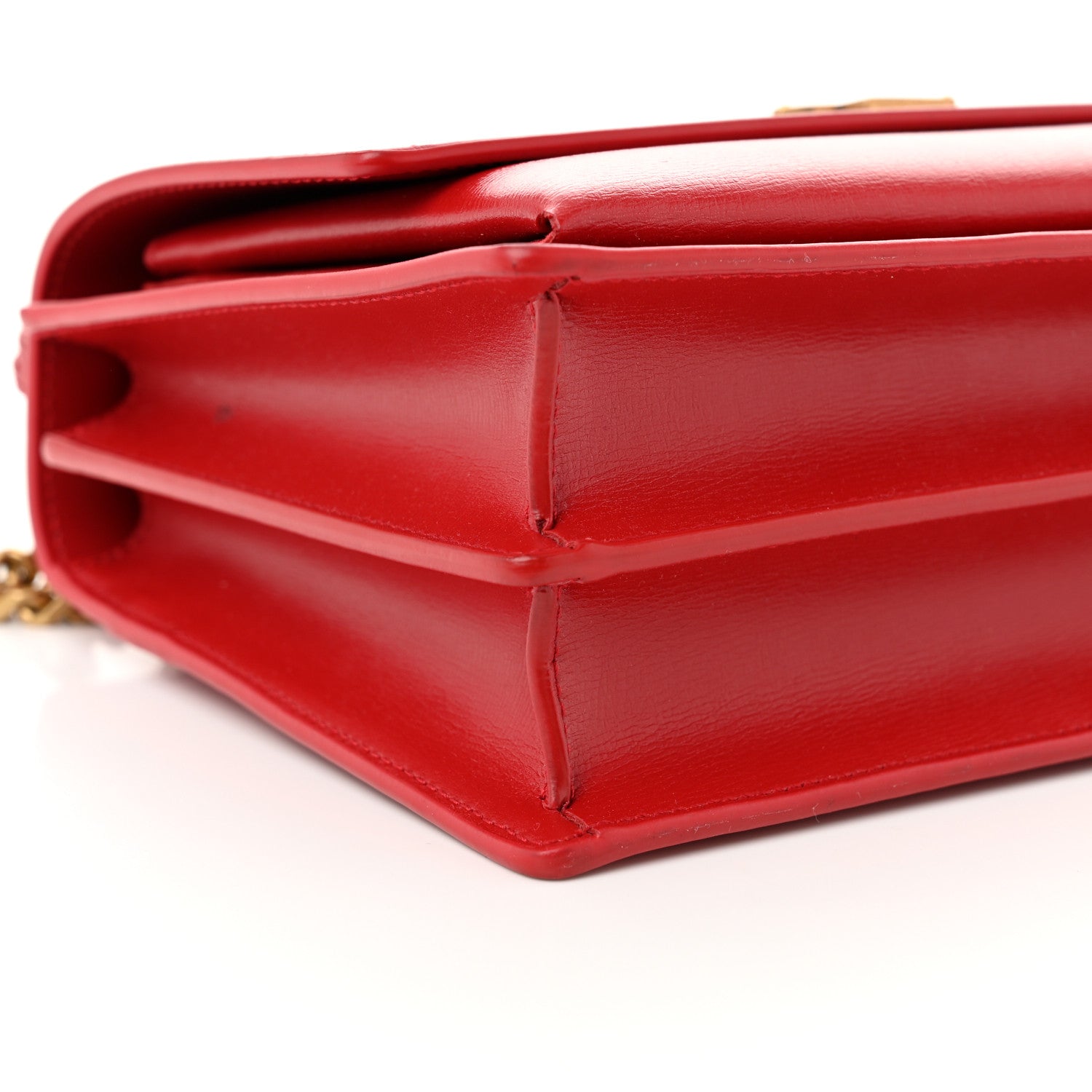 Saint Laurent Calfskin Medium Monogram Sunset Rouge Eros 9 of 11