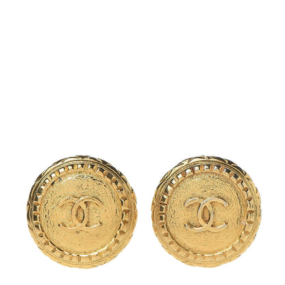 Chanel CC Clip On Earrings Gold 1 of 4