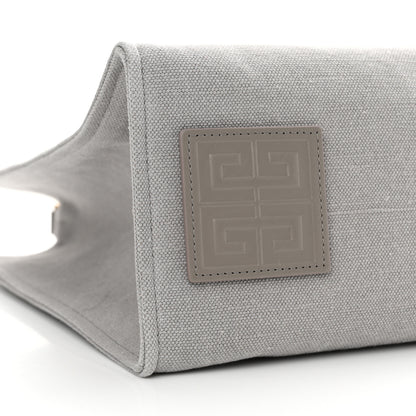 Givenchy Canvas Embroidered Medium G-Tote Grey Pink 9 of 11