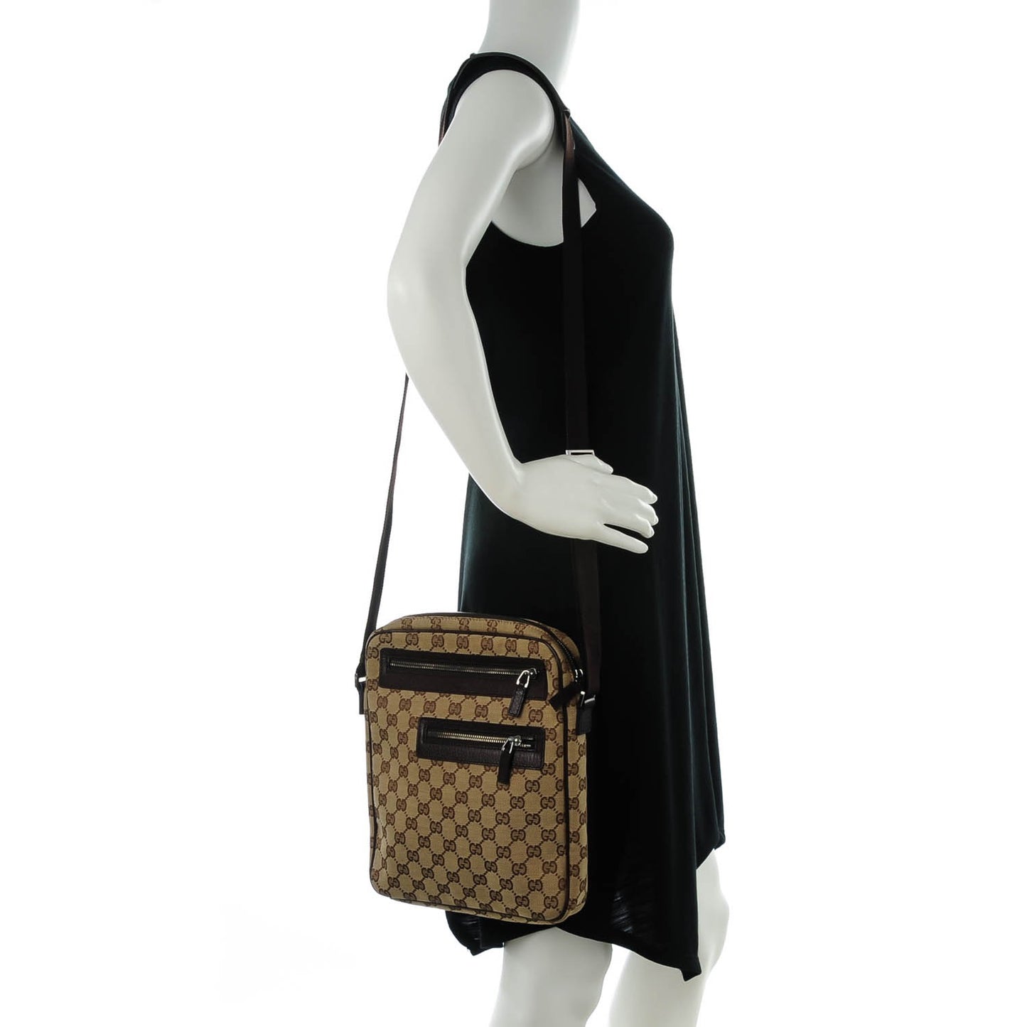 Monogram Messenger Bag Dark Brown