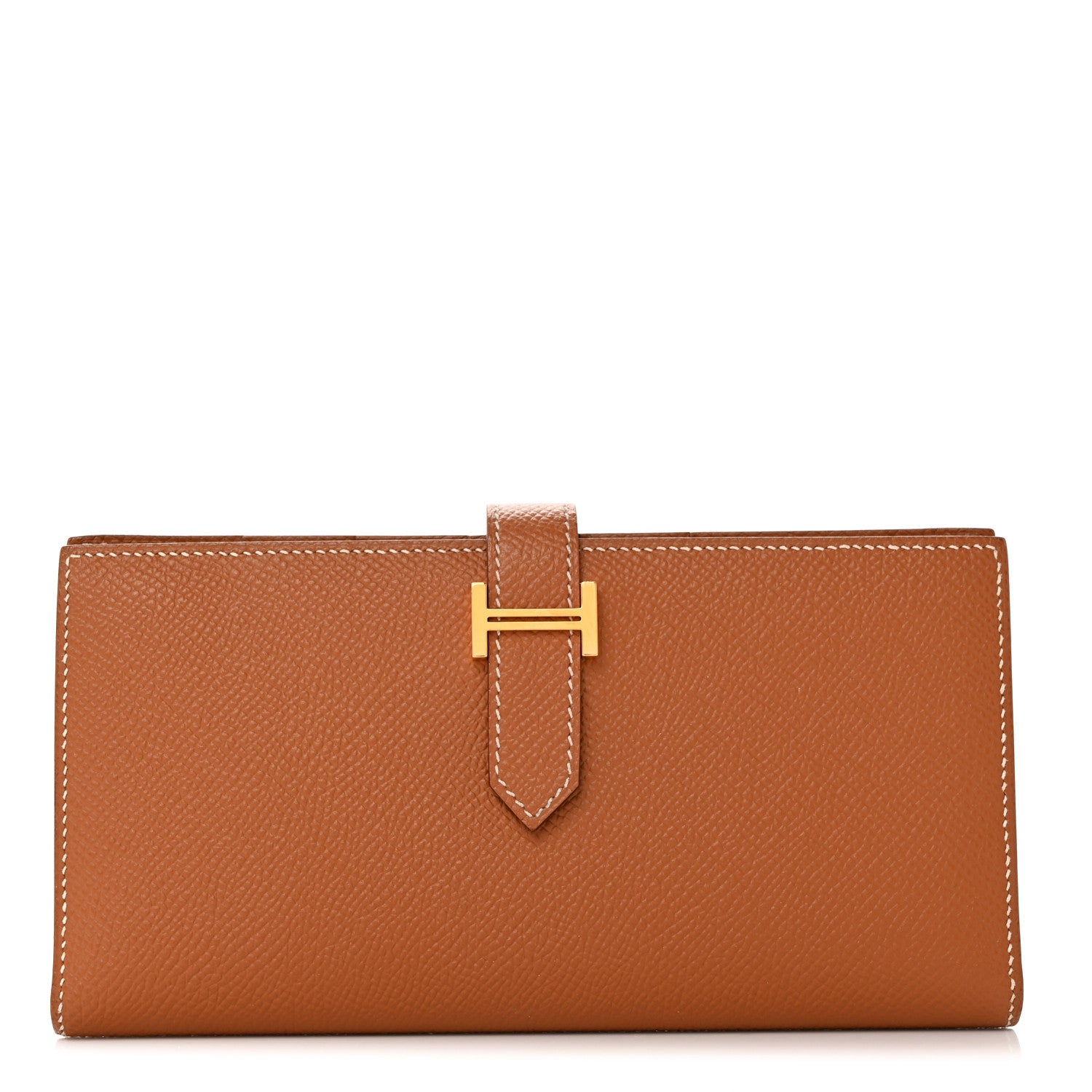 Hermes Epsom Bearn Gusset Wallet Gold 1 of 10