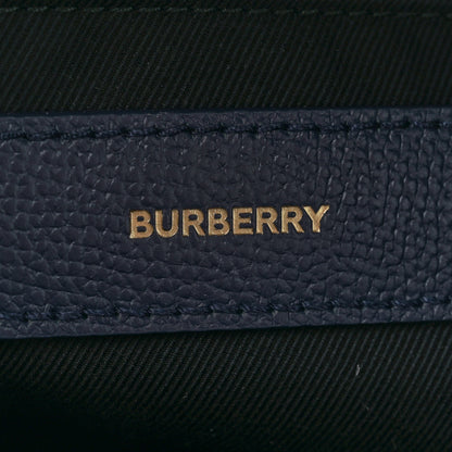 Burberry Derby Calfskin Vintage Check Medium Banner Tote Regency Blue 7 of 11