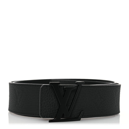 Louis Vuitton Taurillon Calfskin 40mm LV Initiales Reversible Belt 100 40 Black 1 of 7