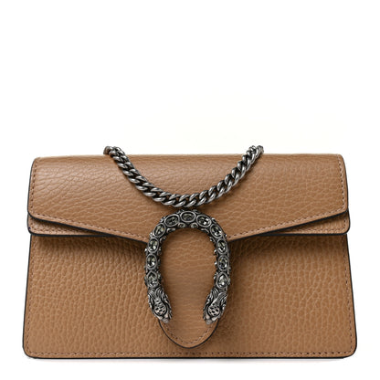 Gucci Dollar Calfskin Crystal Super Mini Dionysus Shoulder Bag Natural Tan Black Diamond 1 of 7